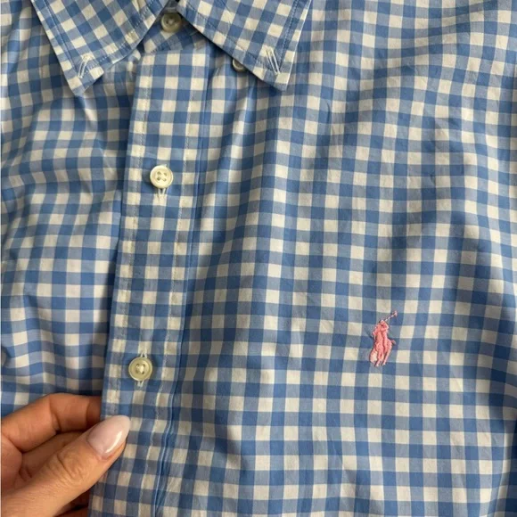 Ralph Lauren Men's Checkered and Solid Dress Shirts x5 - Picture 4 of 7